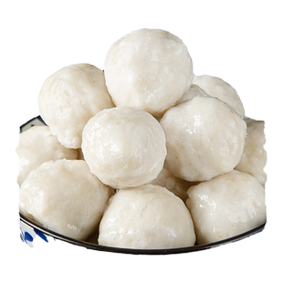 潮汕手打墨鱼丸花枝丸墨斗丸2斤装达濠鱼丸手工手作火锅丸子食材