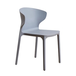 极简餐椅塑料凳子家用牛角椅椅子现代简约加厚带靠背餐厅餐桌凳子