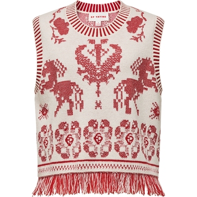 EP雅莹羊毛羊绒圆领针织马甲