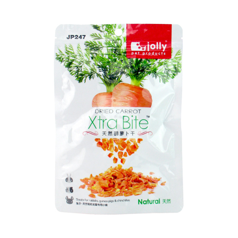 Jolly祖莉胡萝卜干仓鼠天竺鼠龙猫饲料兔子零食红萝卜干120g