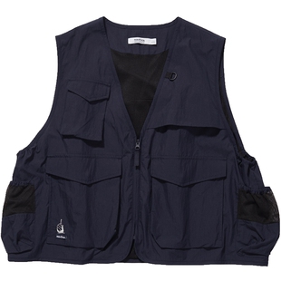 【明星同款】nautica 白帆 日系中性宽松休闲户外潮流马甲JW3303