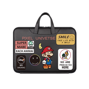 卡通电脑包14寸笔记本手提包男女时尚ins适用于联想小新air15红米Pro13惠普星15.6华为16寸保护套可爱高级感