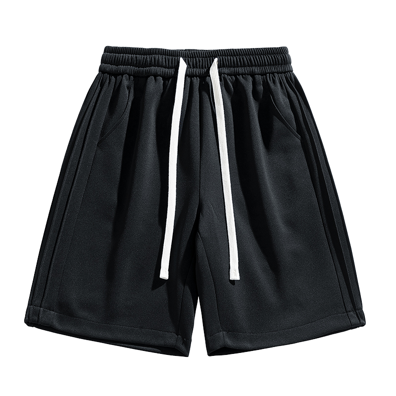 大码运动短裤男款夏季美式潮牌卷边设计感五分裤高街痞帅休闲裤子