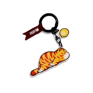 招吉猫可爱猫咪亚克力钥匙扣背包挂件橘猫狸花钥匙吊饰纪念品礼物