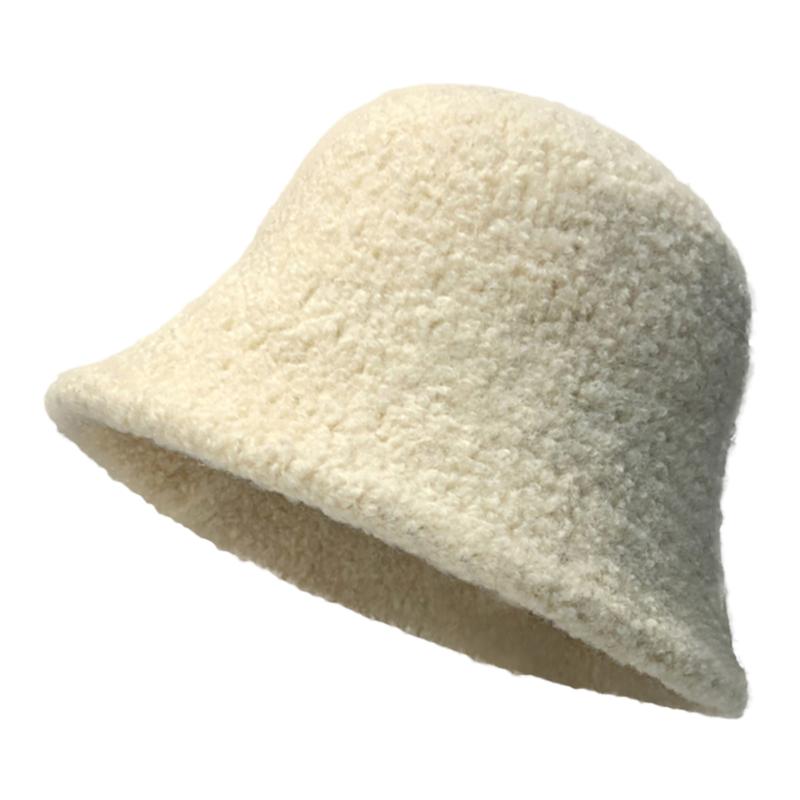 大头围渔夫帽子女2025新款冬季加厚羊羔毛水桶帽遮脸护耳保暖盆帽