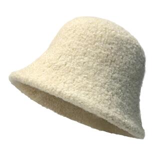 大头围渔夫帽子女2025新款冬季加厚羊羔毛水桶帽遮脸护耳保暖盆帽