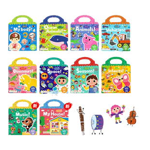 【麦凯思图书】 原版进口可点读手提果冻贴纸书first sticker books趣味幼儿卡通益智反复贴专注力训练支持小达人儿童绘本英语启蒙