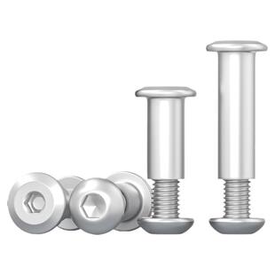 304不锈钢圆头内六角子母铆钉对接对锁螺丝螺母夹板家具组合套装