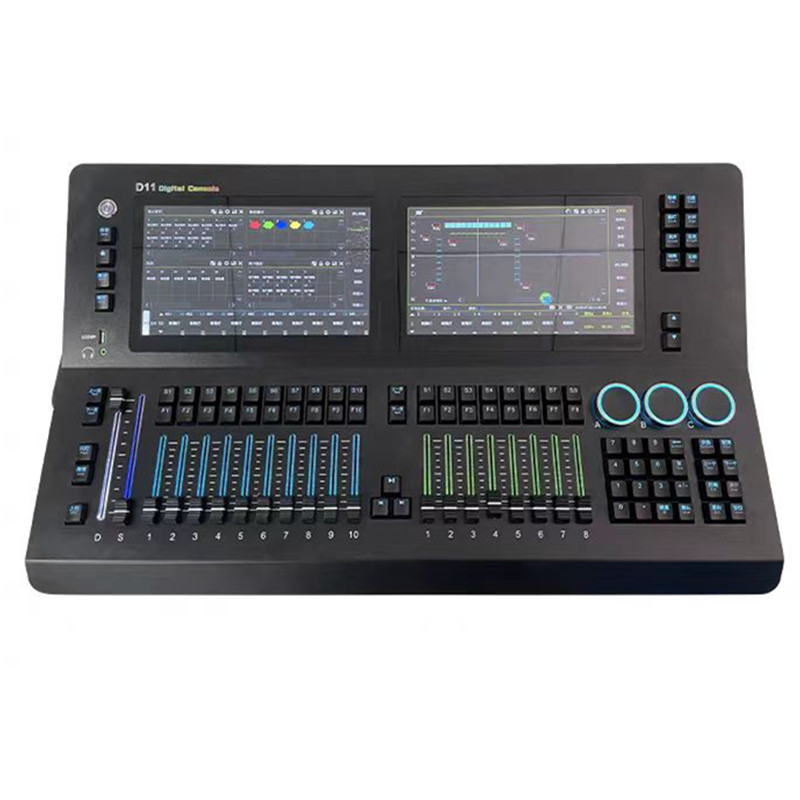 华用d11双屏智能数字控台DMX512舞台灯光控制器影视演出miniB触摸