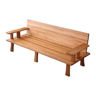 侘寂风北欧简约老榆木实木沙发软包座垫小户型客厅休闲沙发百搭