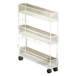 日本品质卫生间推车超薄夹缝置物架门后超窄缝隙收纳柜浴室