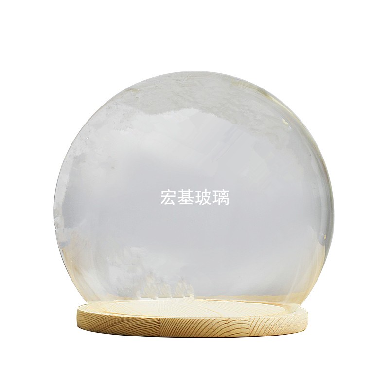 带灯光桌面摆件diy玻璃永生花