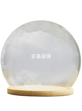 带灯光桌面摆件diy玻璃永生花