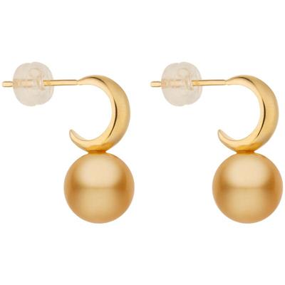 SUDROV素觉18k金珍珠耳钉女