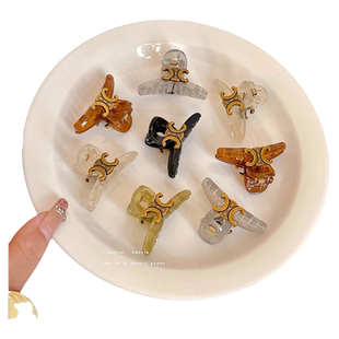 亚克力凯旋门小抓夹女刘海碎发夹子头饰发卡气质公主头侧边夹发饰