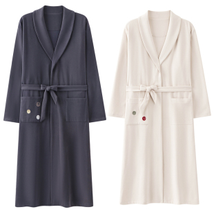 猫人冬季情侣睡袍女款薄绒高级感长款浴袍一男一女加厚纯欲风睡衣