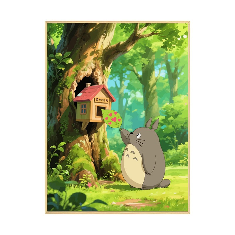 宫崎骏龙猫夏日之旅数字油画