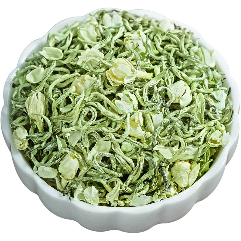 新茶茉莉花茶特级浓香型茶叶川派茉莉飘雪散茶绿茶罐装250g