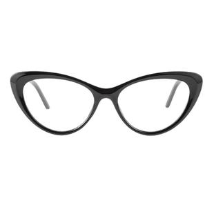 PLASTIC BRAIN 塑料脑袋复古猫眼镜高级感平光减龄素颜近视镜女