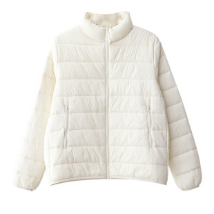 小耳出品【3秒速暖热绒服内胆100羊毛填充可机洗】立领横绗线棉服