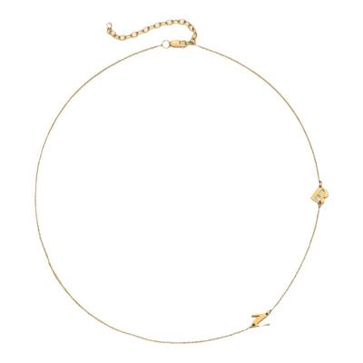 高级感侧边字母项链Tencoo