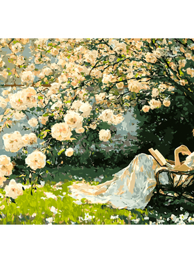 diy油画手绘数字画高级感印象派
