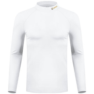 美国PGA磨绒高尔夫打底衫男士保暖内衣秋冬季长袖t恤服装男装衣服