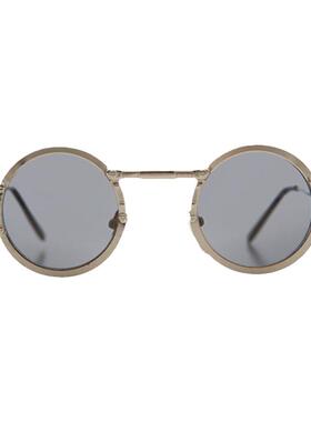 个性工业风圆形金属墨镜太阳眼镜