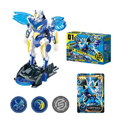 奥迪双钻爆裂飞车变形玩具车