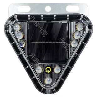 新款太阳能警示爆闪灯防追尾闪光灯强光货车夜间示宽尾灯强磁铁磁