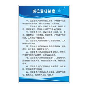 民宿管理制度牌宾馆旅馆消防安全管理制度入住登记住宿须知上墙牌