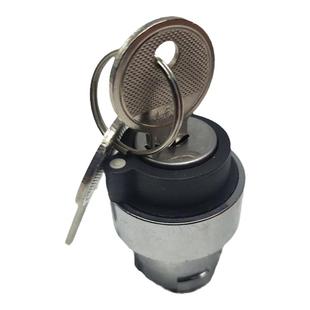 22mm孔径双向钥匙都可以拔出XB2B金属钥匙选择开关头 2位 ZB2BG4C