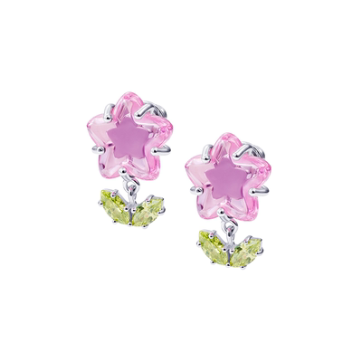 FWISH花朵耳钉耳环女明星同款