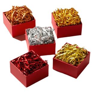 拉菲草填充物批发闪光金色葱丝碎纸丝装饰礼品盒礼盒包装礼物盒子