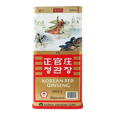 正官庄天参15支300g高丽参6年根原支参韩国进口送礼