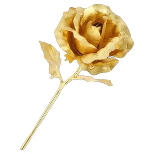 蚀金玫瑰红狼三角洲行动24k裸花七夕情人节礼品DIY金箔玫瑰花来女