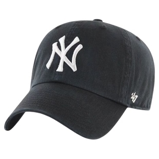日代直邮金冬天同款47Brand黑色NY大标做旧棒球帽B-RGW17GWS-BKD