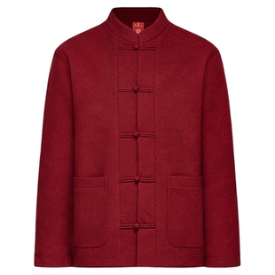 【故宫宫廷文化联名】比音勒芬秋冬季男士新中式立领盘扣毛织外套