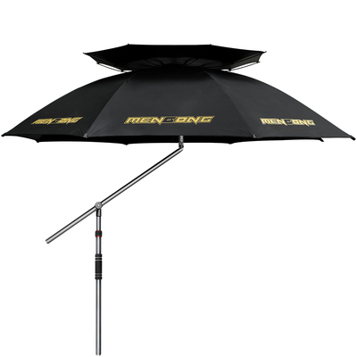 猛攻虎先锋2.4米黑胶钓伞遮阳伞