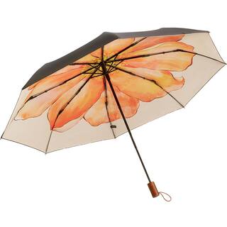 【下拉享优惠】蕉下双层小黑伞经典大花遮阳伞黑胶防晒伞晴雨伞