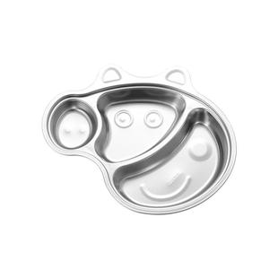 抗菌316不锈钢儿童餐盘分格盘食品级分餐自主进食 宝宝辅食餐具碗