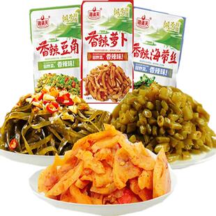 湘满天豆角萝卜干藕片海带丝即食素菜榨菜组合湖南咸菜下饭菜零食