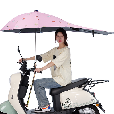 外卖电动车雨伞棚可折叠雨棚