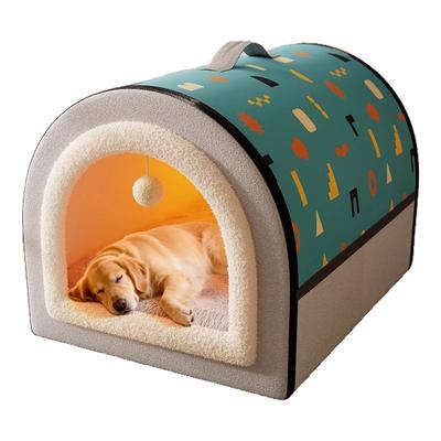 狗窝冬季保暖中大型犬冬天狗房子狗屋四季通用可拆洗宠物睡觉狗床