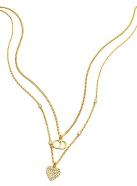 D家爆款百搭CD星星珍珠双层项链