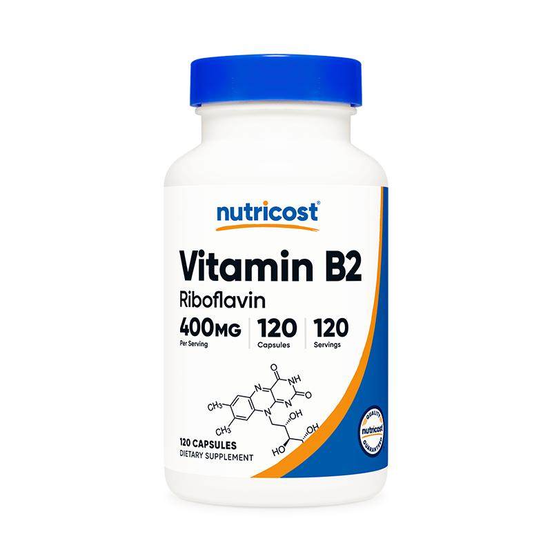 美国Nutricost进口维生素B2120粒胶囊核黄素维生素b口腔健康护唇