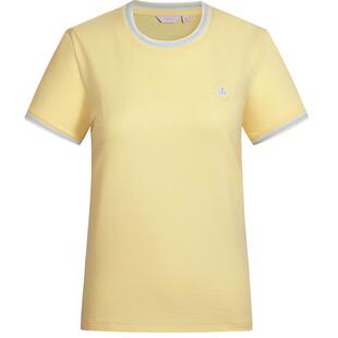 [防蚊]Navigare小帆船黄色短袖T恤女士2026夏季圆领体恤休闲上衣