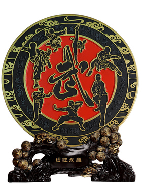 武术馆摆件功夫小子太极武侠跆拳道少林寺景区旅游纪念品文创礼品