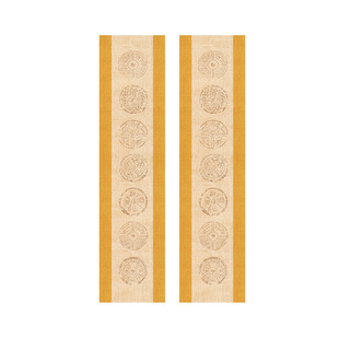 鸿猷文房蜡染宣纸对联纸四尺书法作品纸四言5字布纹瓦当楹联加厚对开半熟宣国展投稿比赛专用毛笔字纸