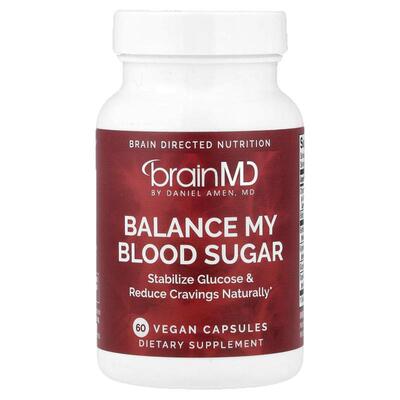 BrainMD,Balance My Blood Sugar, 60 Vegan Capsules
